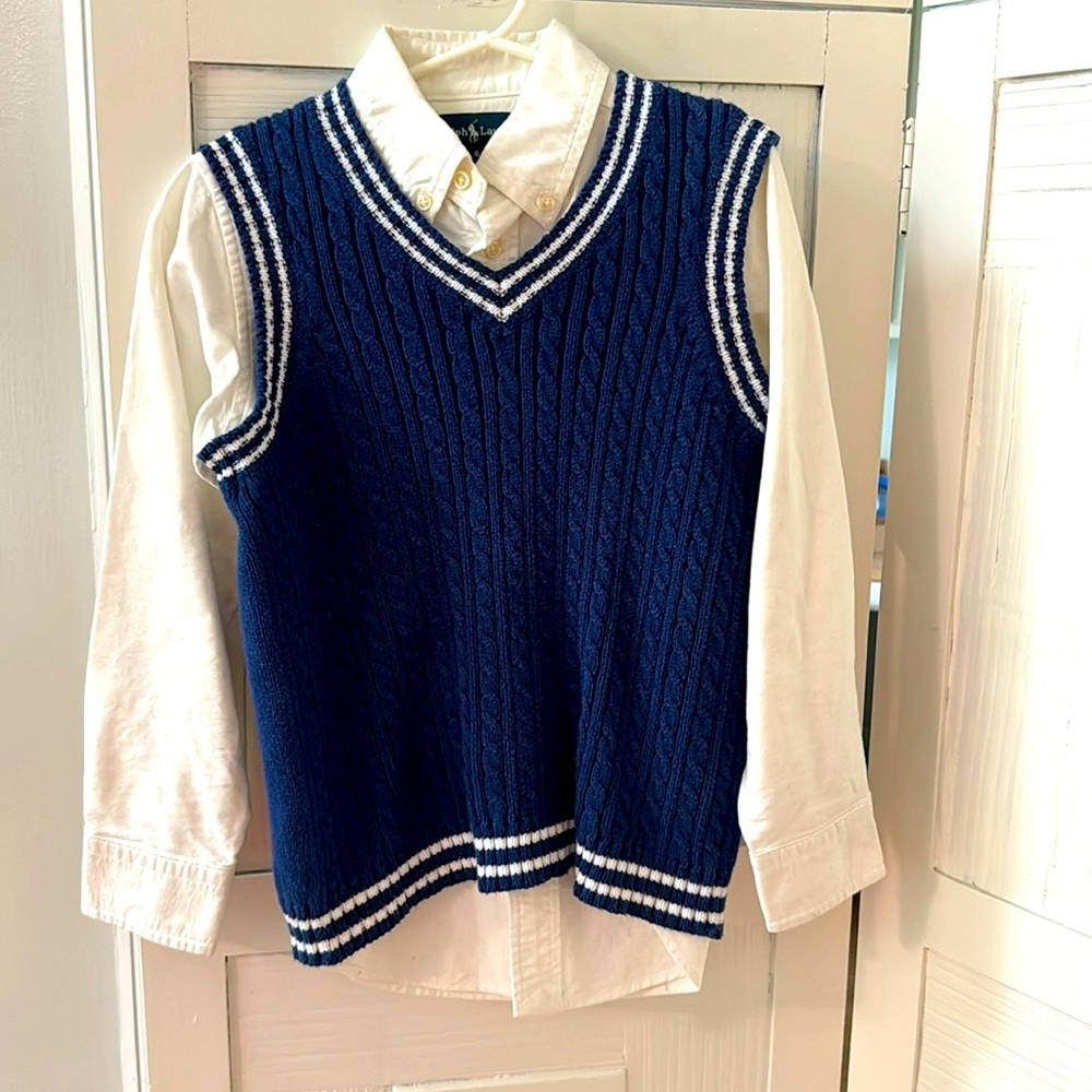 Ralph Lauren Button Down Strausburg Sweater Vest